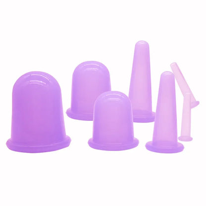 Silicone Vacuum Cupping Massage Jars Anti Cellulite