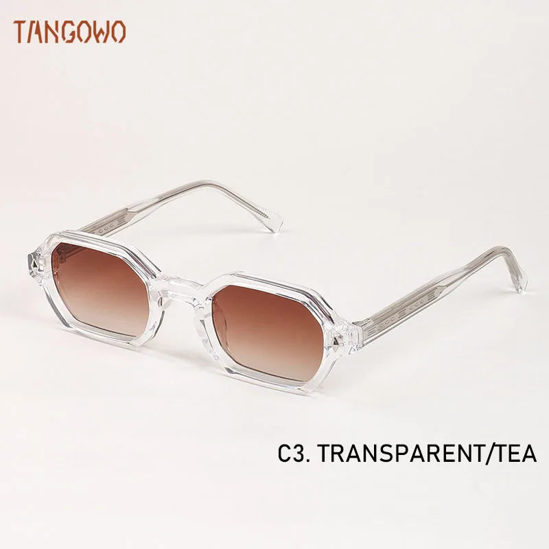 TANGOWO New Fashion Polygon Punk Sunglasses Luxury Brand