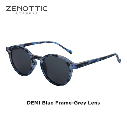 Retro Circular Polarized Sunglasses Vintage