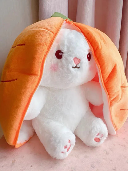 25cm Cute Strawberry Carrot Rabbit Plush Toy Stuffed Creative