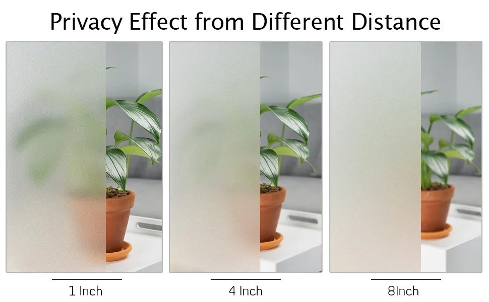 Frosted Window Privacy Film Heat Control UV Blocking
