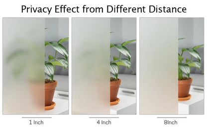 Frosted Window Privacy Film Heat Control UV Blocking