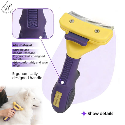 Pet brush, pet grooming tool deshedding comb