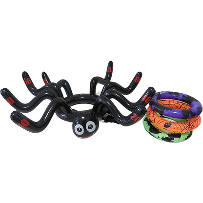 Fun Halloween Throwing Game Inflatable Spiders Witch’s Hat Toss