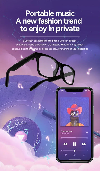 Lenovo AI Smart Wireless Glasses Bluetooth Sunglasses