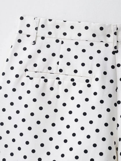 HH Fashion Women's Polka Dot Print Short Coats