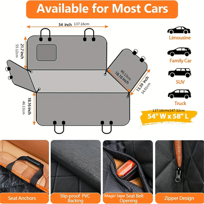 Dog Car Seat Cover for Pets Seat Cover Hammock