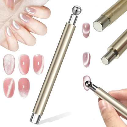 3 In 1 Dual Headed Cat Eye Nail Art Magnetic Stick