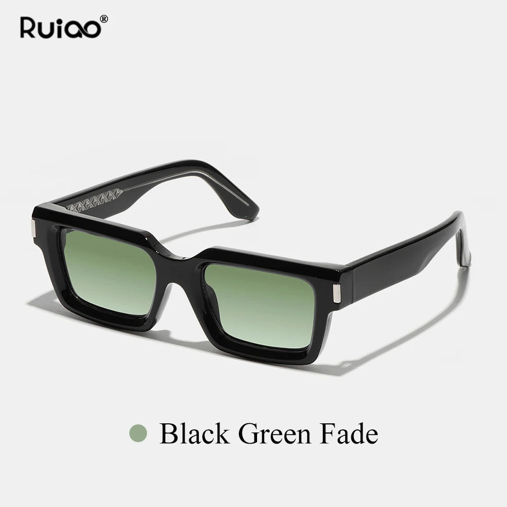 Ruiao retro black designer sunglasses vintage eyewear