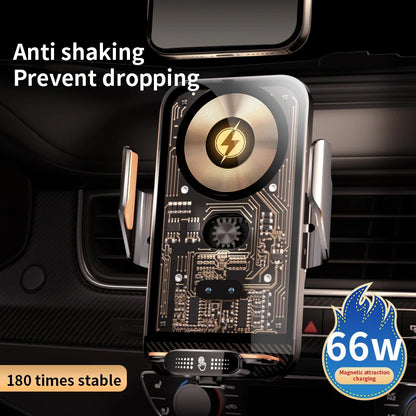 Car Phone Holder 66W Wireless Charger Mobile Phone Holder