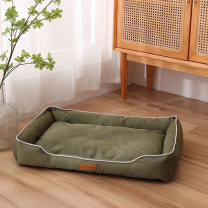 Four Season Square Dog Bed for Large Dog Mattress Bite-resistant Cat Bed