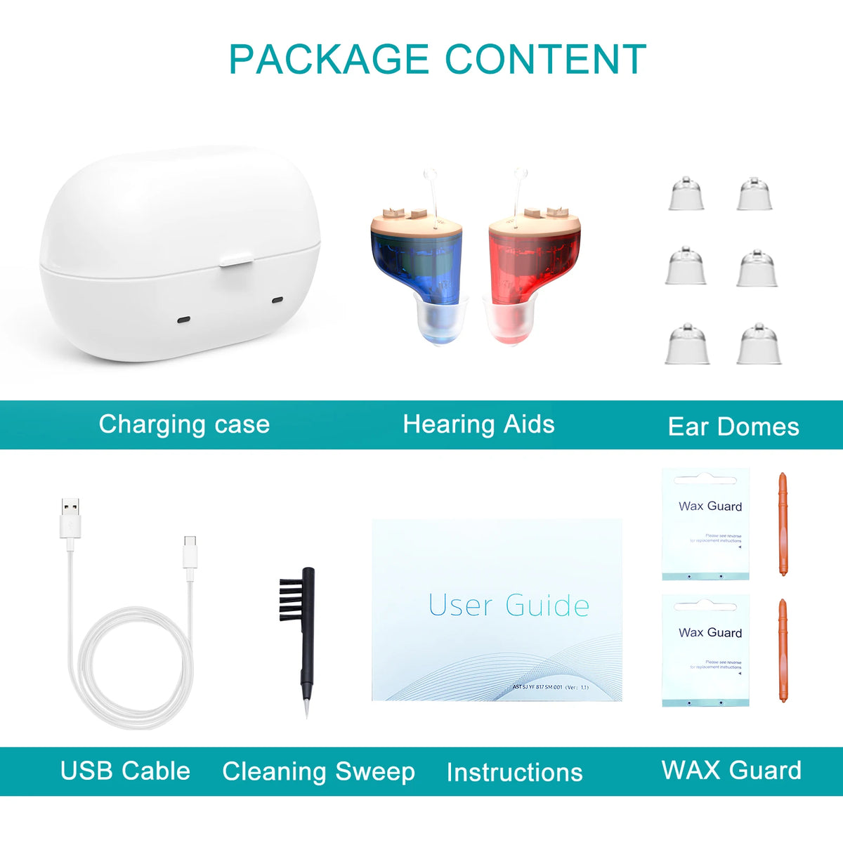 Hearing Aid Rechargeable Digital Hearing Aids