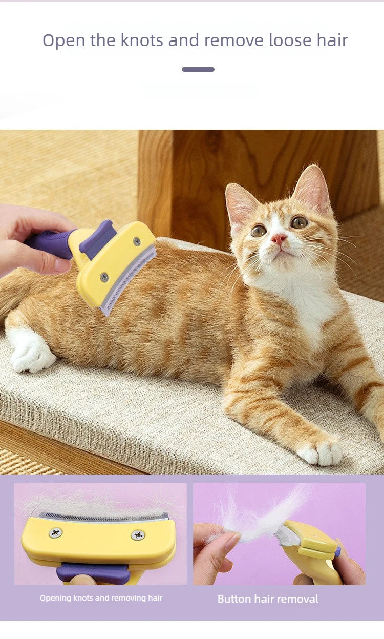 Pet brush, pet grooming tool deshedding comb