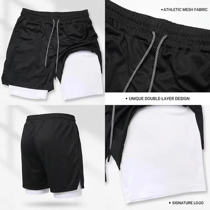 Men's Compression Gym Shorts EVERLAST Printed Sports