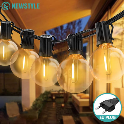 Garland String Lights LED Outdoor Patio String Lights