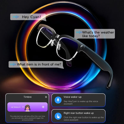 New Upgrade Smart Glasses With Camera Video Recording