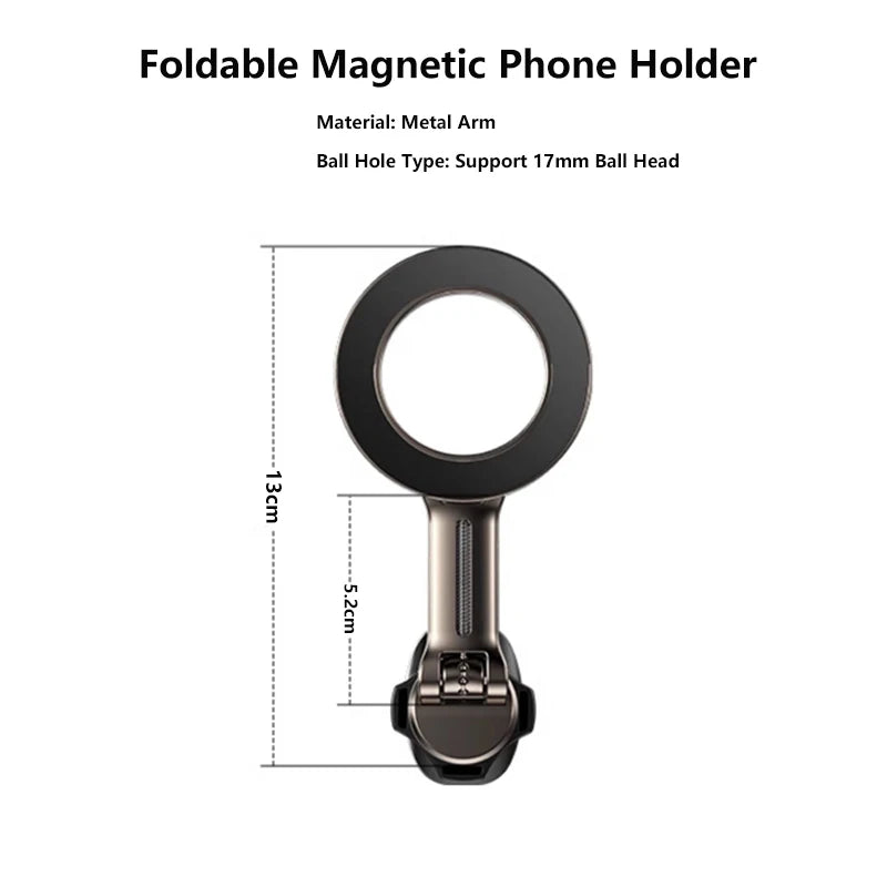 Extension Rod Car Mount Universal Foldable Magnetic Holder