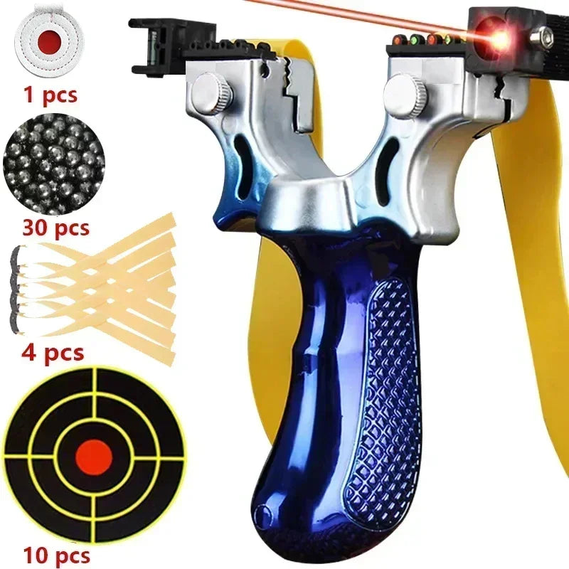 Laser Pointing Slingsshot 10 Style Precision Aiming Slingshot
