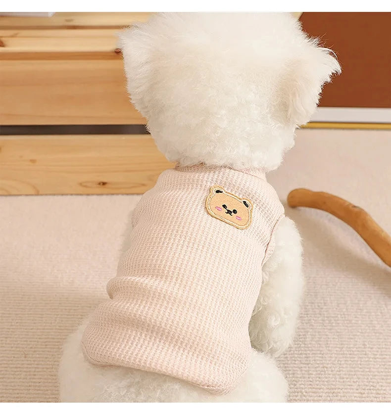 Dogs Thin Small Fashion Bear Vest Pet Clothes
