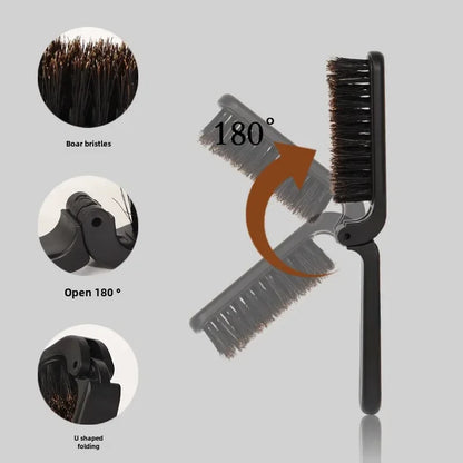 Soft Boar Bristle Beard Brush Hairdressing Hair Styling