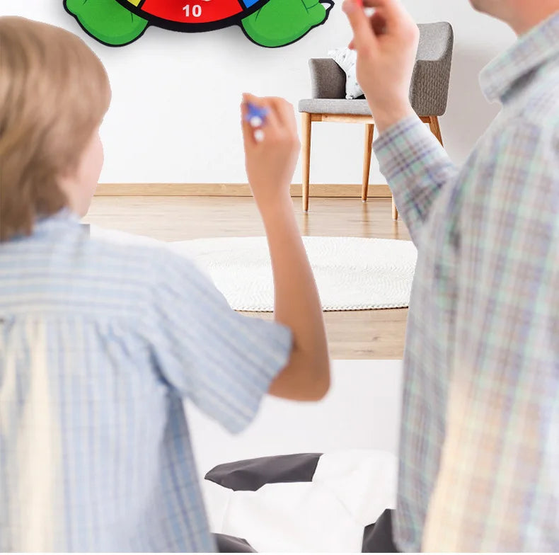 Child Montessori Toys Cartoon Animal Dart Board Sticky Ball