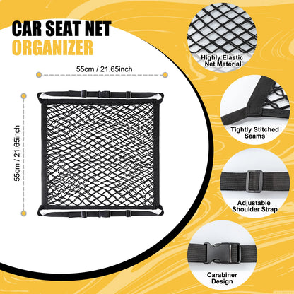 Car Seat Net  Elastic Double Layer Storage Mesh Net Fit