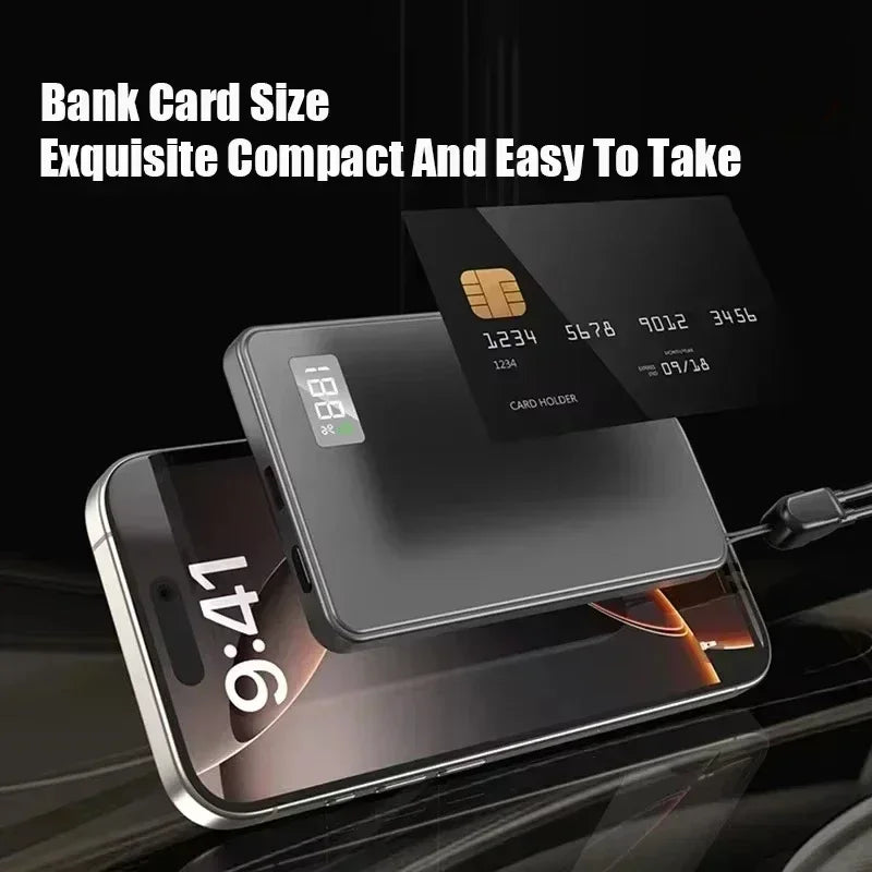 Wireless Magnetic 500000mAh Power Bank Fast Charging
