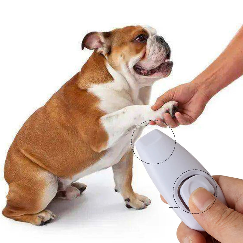 2 In 1 Pet Clicker Dog Training Whistle Answer Card