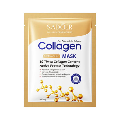 10pcs Korean Collagen Anti Wrinkle Facial Mask  Fade Fine Lines