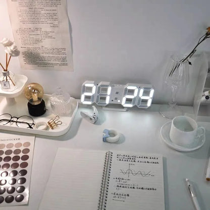 LED Digital Alarm Clock Wall Hanging With 3D Display