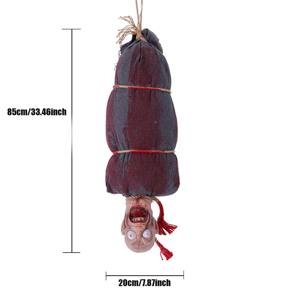 Halloween Decoration Hanging Pumpkin Head Scream