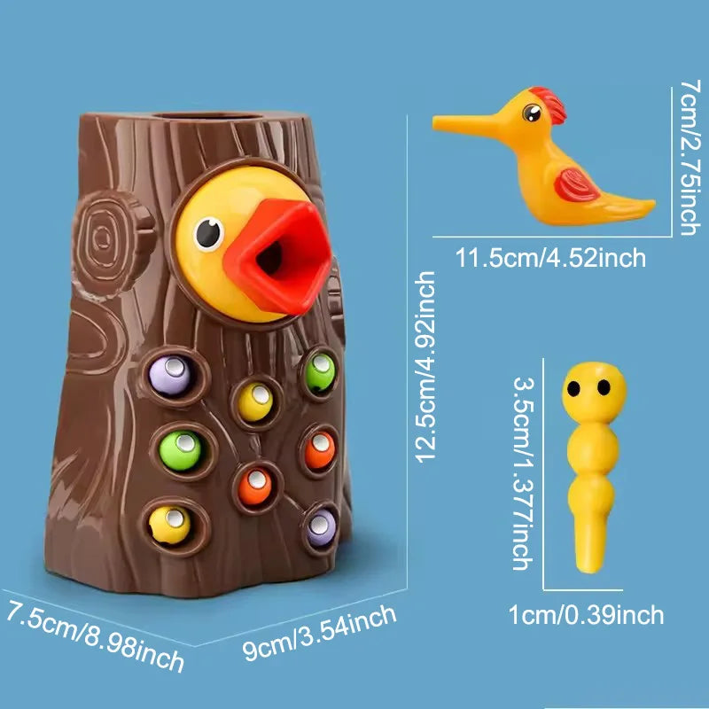 Woodpecker puzzle Toys Catching Insects Small Game