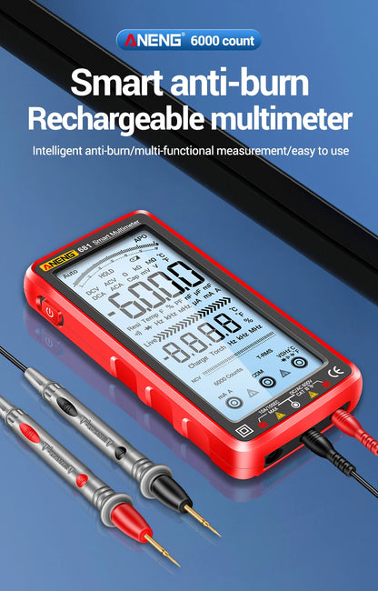 681 Rechargeable Digital Professional Multimeter Voltage Tester