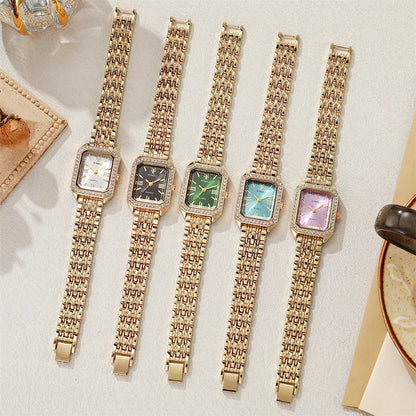 Light Luxury Brand Watch Women Business Simple Diamond