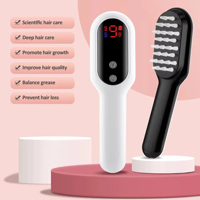 Electric Laser Hair Growth Comb Red Blue Light Massager