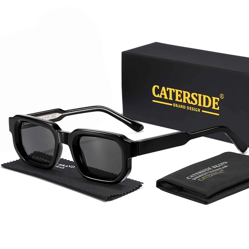 CATERSIDE New Vintage Punk Men Sunglasses Small Frame