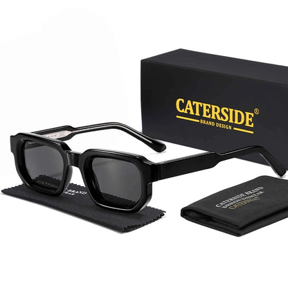 CATERSIDE New Vintage Punk Men Sunglasses Small Frame