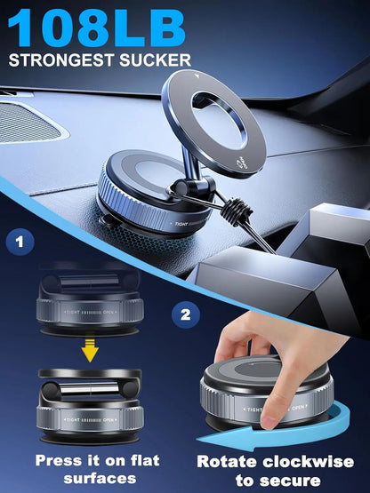 Strong Magnetic Car Phone Holder Foldable 360° Adjustable