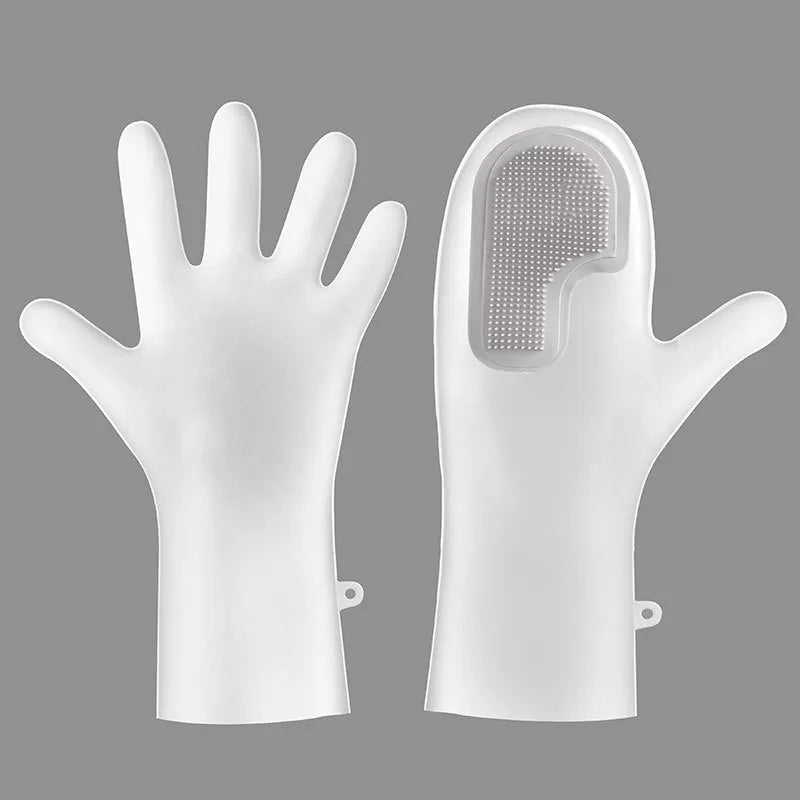 Multi functional magic brush dishwashing gloves
