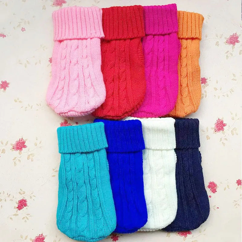 Dog Winter Clothes Knitted Pet Clothes Pet Sweater