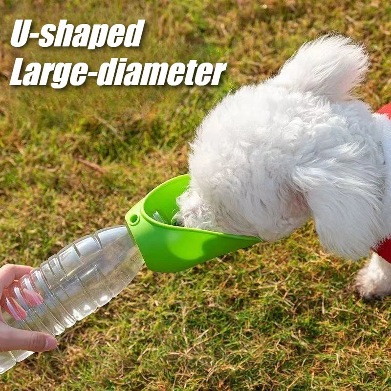 Leakproof Dog Travel Water Bottle Silicone Portable Pet Feeder