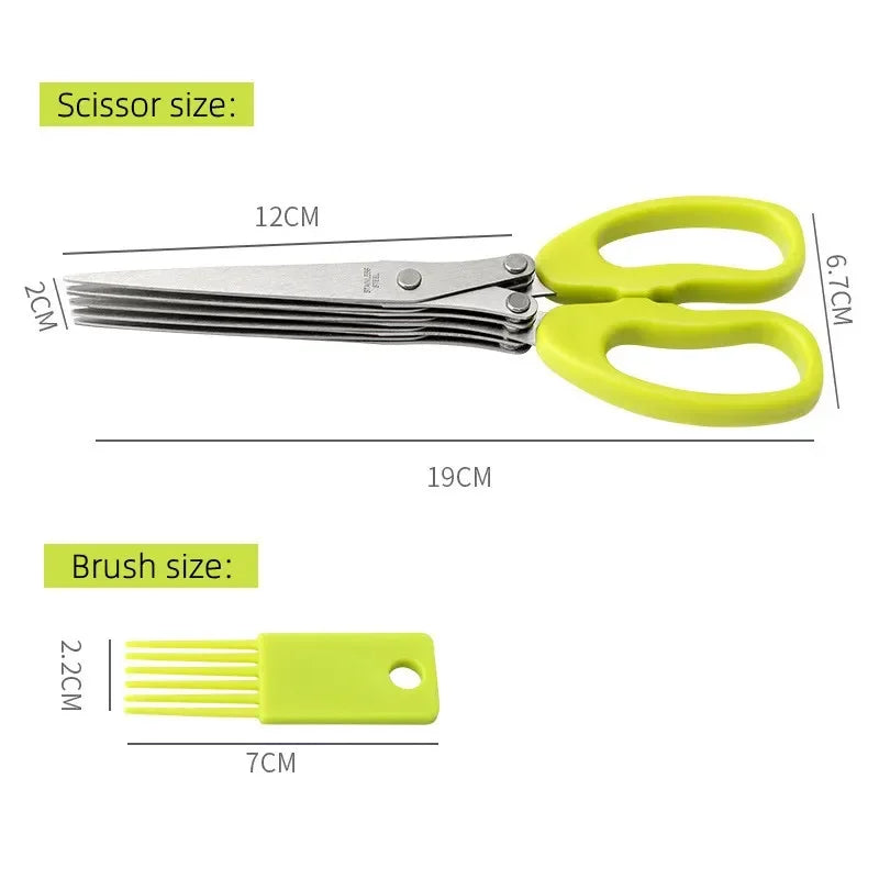 Kitchen Scissors Multifunctional Multi Layers Stainless Steel
