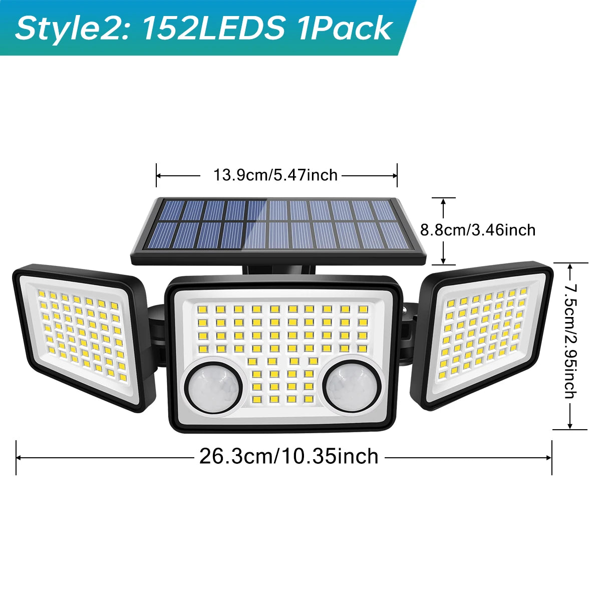 Solar Motion Sensor Outdoor Lights LED Outdoor Solar Garden