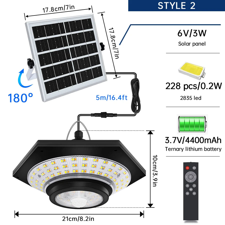 Solar Shed Light Solar Pendant Light Indoor Outdoor