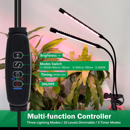 Clip-On LED Grow Light with Gooseneck
