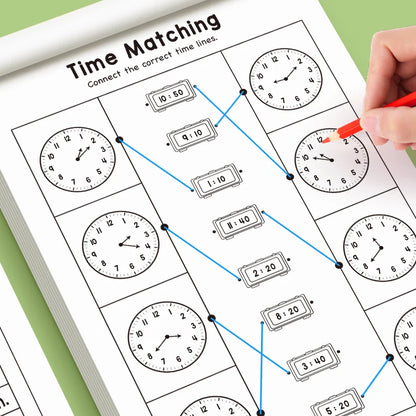 Children's Time Concept Practice Workbook, Suitable