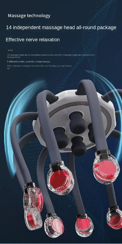 Octopus Claw Eight Claw Massager USB Charging Therapeutic