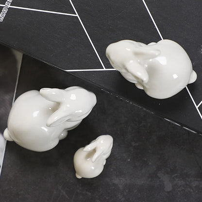 Cute Miniature Bunny Figure Home Decoration