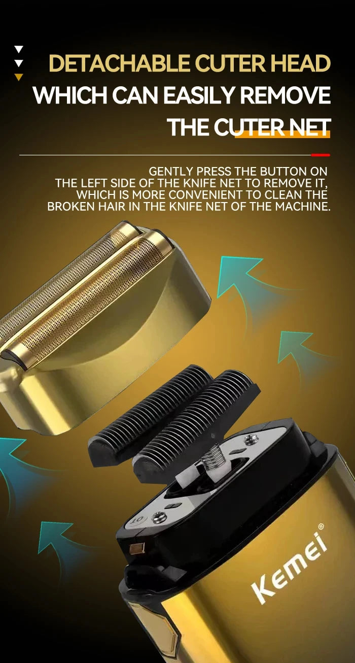 Kemei KM-TX10 USB Charging Electric Shaver For Men