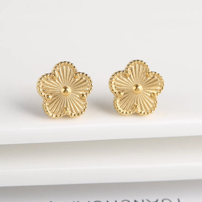Stainless Steel Laser Five Leaf Flower Petal Adjustable Clover